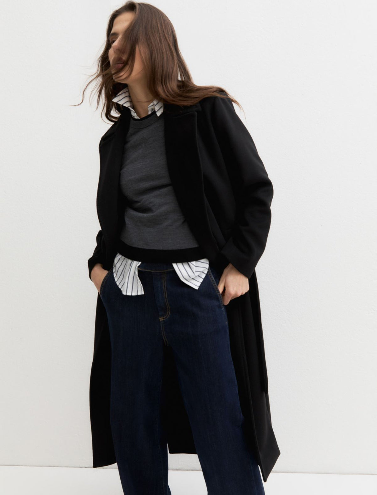 Emme Marella EMMBOERO - Cappotto in jersey panno soft - Vista 7
