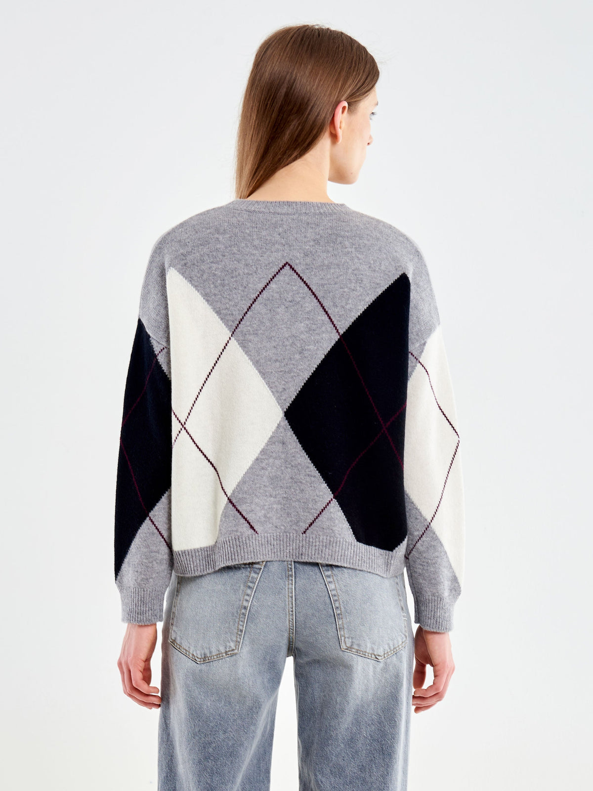 Vicolo 7AC7056 - Pull Girocollo con Rombi