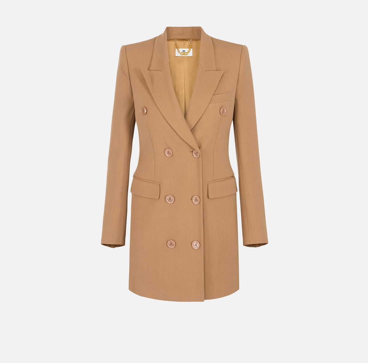 Elisabetta Franchi AB98167E2 - Abito in gabardina fluida