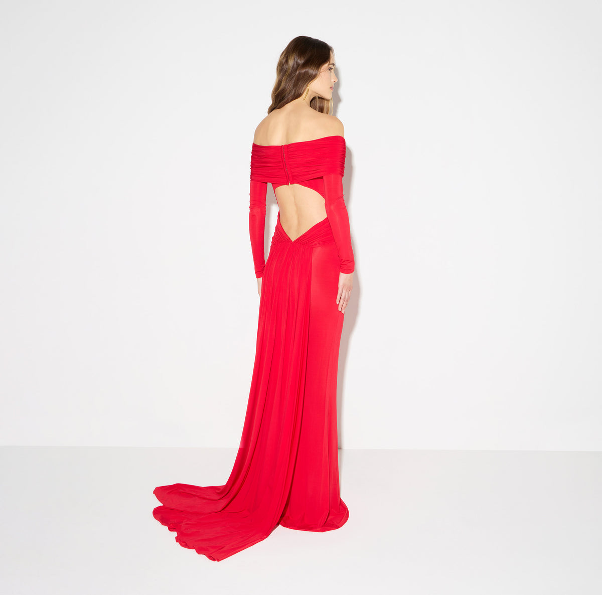 Elisabetta Franchi ABR2667E2 - Red Carpet dress in light crêpe jersey