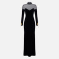 Elisabetta Franchi ABR2967E2 - Abito Red Carpet in velluto e tulle