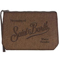 MC2 Saint Barth ALINE FELT ALI0028 - Pochette Aline in caldo feltro misto lana - Marrone (18 Emb)