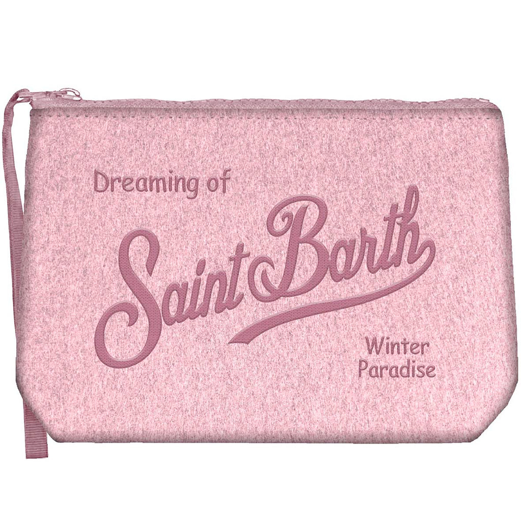 MC2 Saint Barth ALINE FELT ALI0028 - Pochette Aline in caldo feltro misto lana - Rosa (21 Emb)