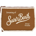 MC2 Saint Barth ALINE SHEARLING ALI0033 - Pochette Aline in morbido tessuto shearling - Grigio Canapa (1910 Emb)