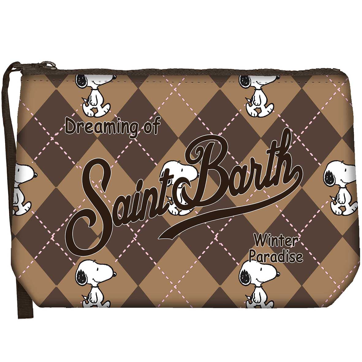 MC2 Saint Barth ALINE W ALI0002 - Pochette Aline in neoprene - Grigio (Snoopy Argyle 19)