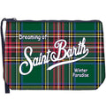 MC2 Saint Barth ALINE W ALI0002 - Pochette Aline in neoprene - Verde Tartan (Tartan 51)