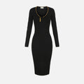 Elisabetta Franchi AM30S67E2 - Abito in maglia a trama snake