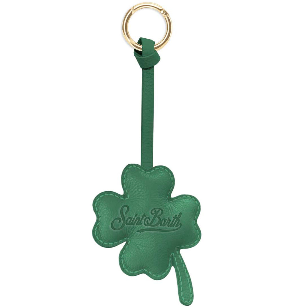MC2 Saint Barth BAG CHARM BCHARM01 - Charm portachiavi per borsa in vera pelle - Verde (Leather Lucky 57)