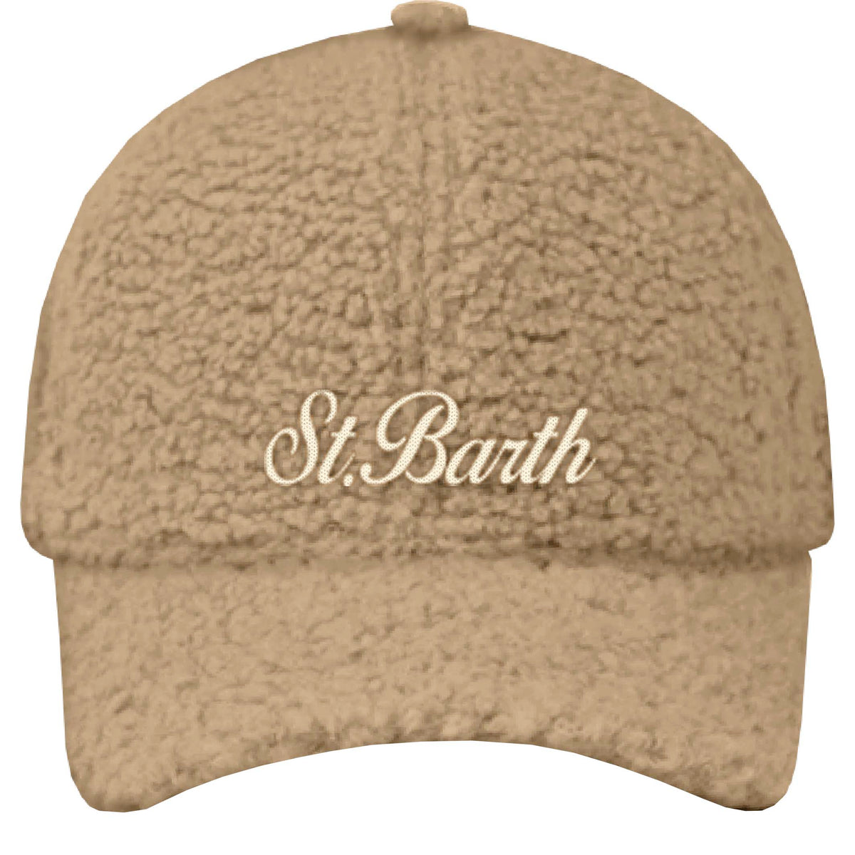 MC2 Saint Barth BASEBALL TEDDY BASB0021 - Cappello da baseball Teddy in morbido tessuto con visiera - Panna Teddy (11 Emb)