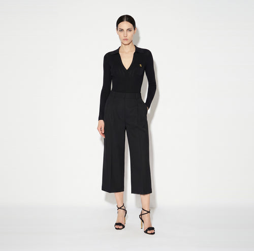 Elisabetta Franchi BK02B66E2 - Body in maglia con ricami à jour