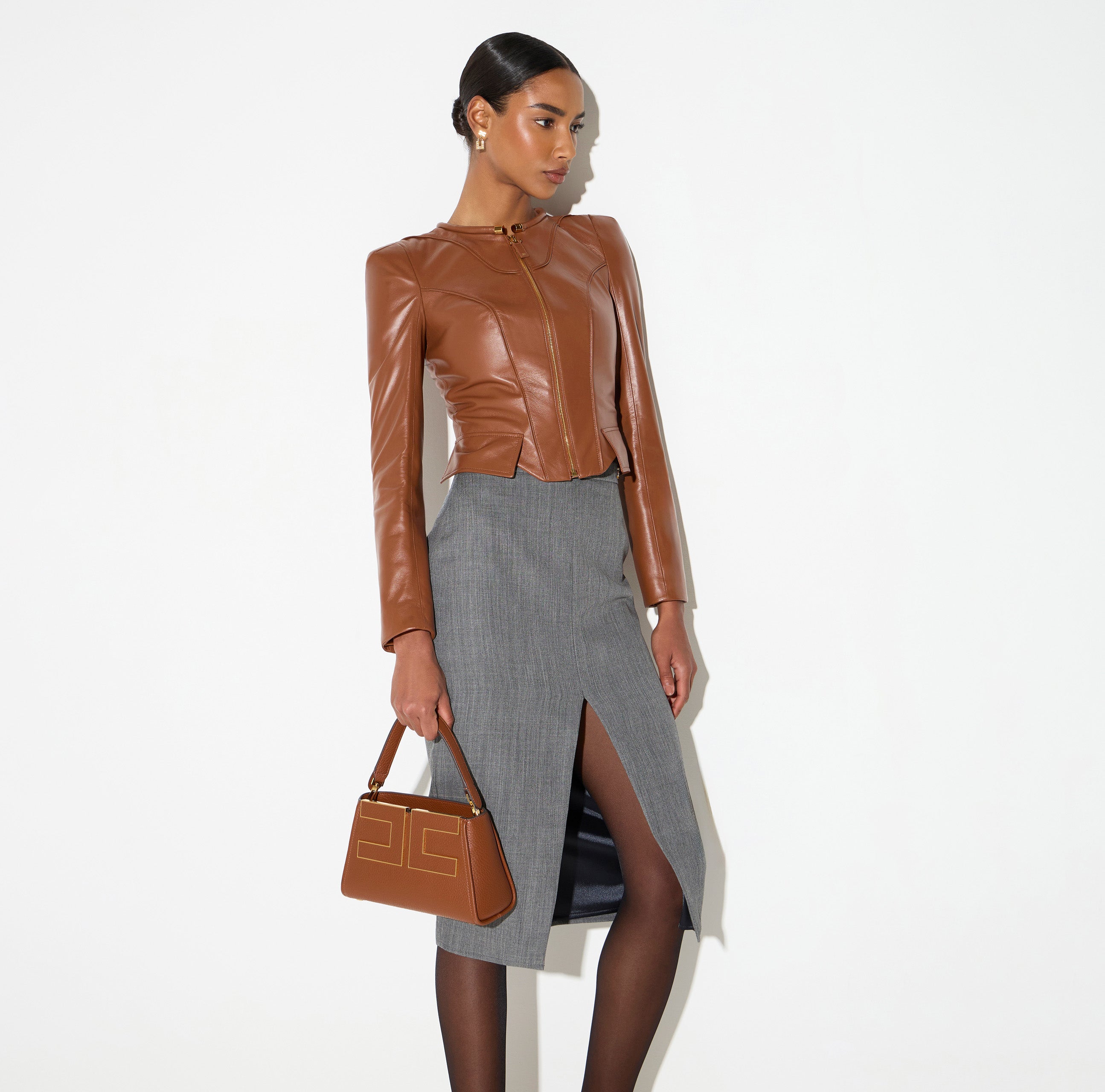 Elisabetta Franchi BS07A66E2 - Borsa a mano con logo