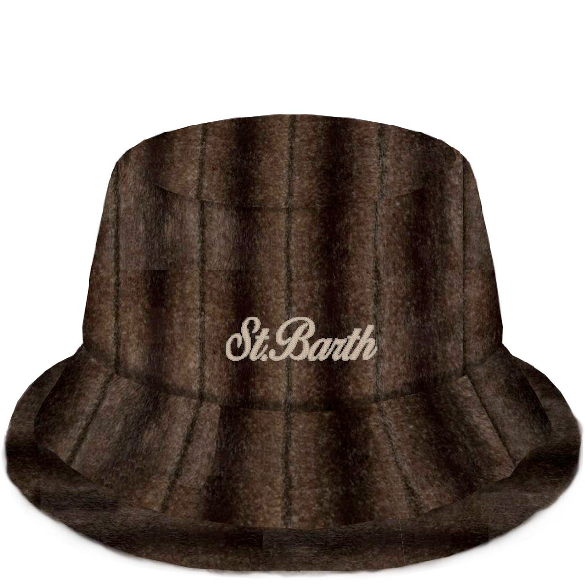 MC2 Saint Barth BUCKET HAT FUR BHAT003 - Cappello alla pescatora bucket hat in morbida eco-pelliccia - Marrone Visone (Mink 18h Emb)