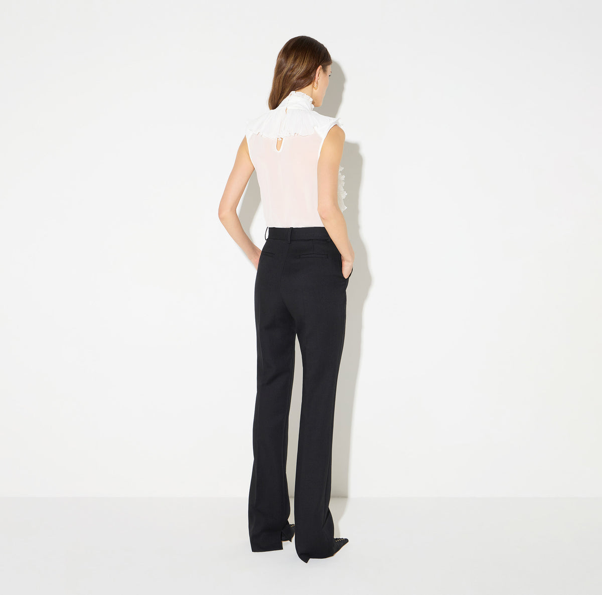 Elisabetta Franchi CB01067E2 - Body en georgette et dentelle