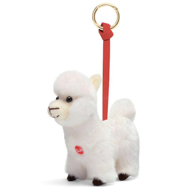 MC2 Saint Barth CHARM FUR CHARF01 - Charm portachiavi in morbido peluche Trudi per borsa - Bianco (Alpaca Trudi)