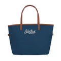 MC2 Saint Barth CITY BAG MID NYLON CB0004 - Borsa City Bag formato medio in nylon con ricamo - Blu Notte (6118 Emb)