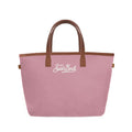 MC2 Saint Barth CITY BAG MINI NYLON CB0005 - Borsa City Bag Mini in nylon con manici e ricamo - Rosa (2018 Emb)