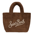 MC2 Saint Barth COLETTE SOFT FUR COL0033 - Borsa Colette a mano in morbida eco-pelliccia con ricamo - Grigio Tortora (19m12 Emb)