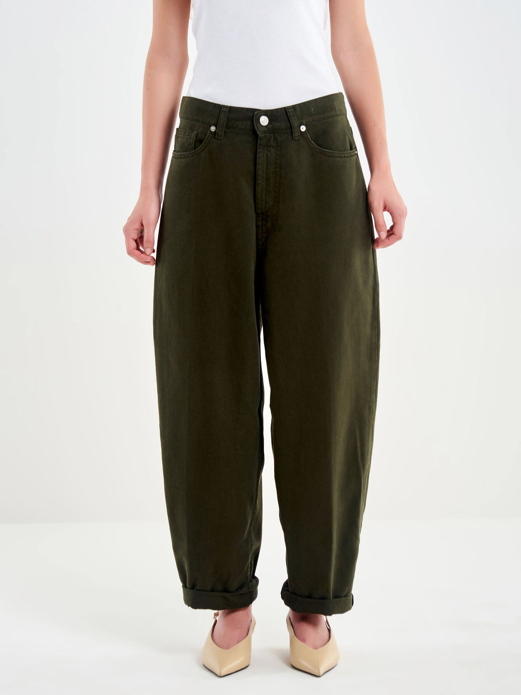 Vicolo LAILA - Jeans relaxed fit - Verde Militare 2
