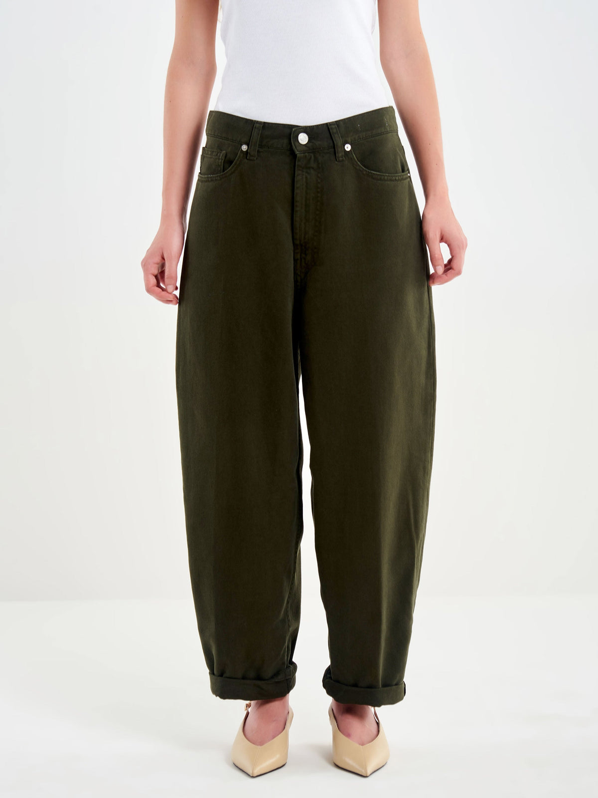Vicolo LAILA - Jeans relaxed fit - Verde Militare 2