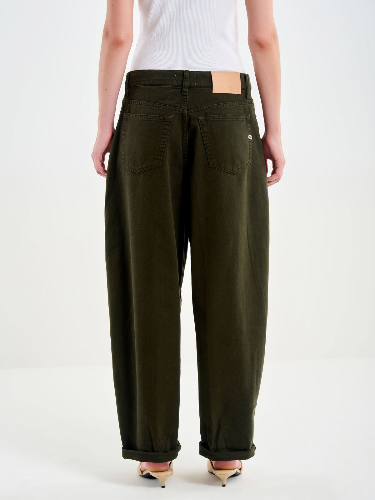 Vicolo LAILA - Jeans relaxed fit - Verde Militare 3