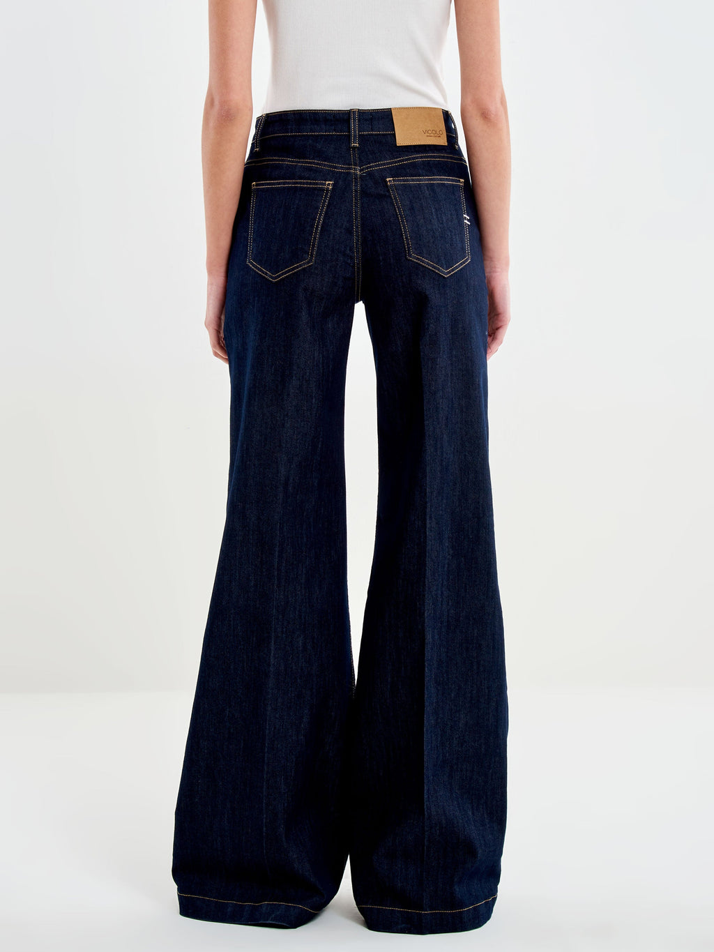 Vicolo DAC5066 - Jeans Elena Wide Leg Denim Rinse - Foto 3