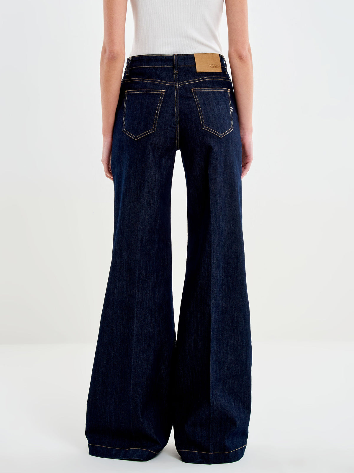 Vicolo DAC5066 - Jeans Elena Wide Leg Denim Rinse - Foto 3