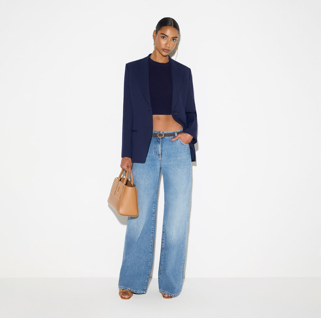 Elisabetta Franchi GI27267E2 - Fluid gabardine jacket