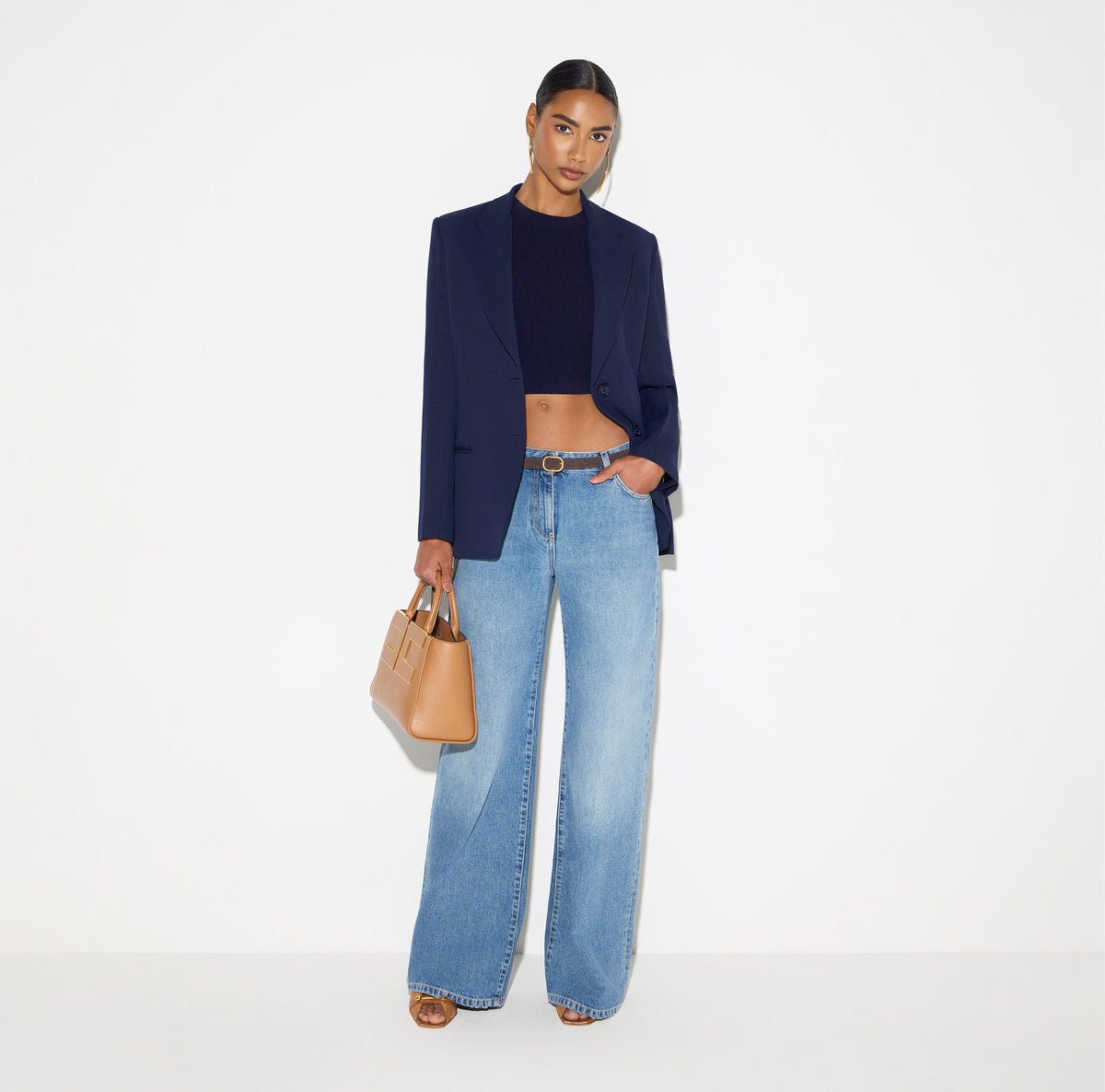 Elisabetta Franchi GI27267E2 - Fluid gabardine jacket
