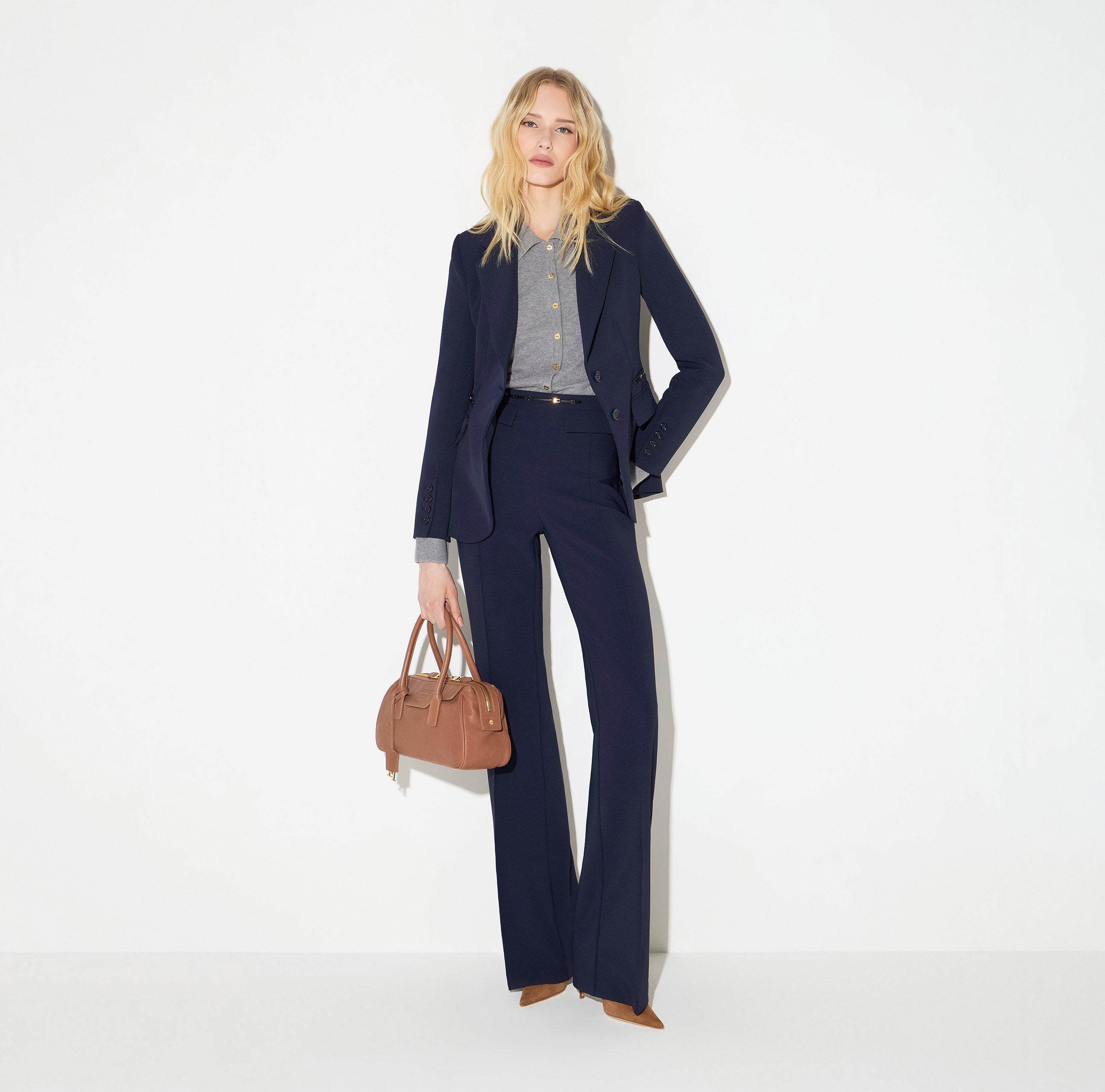 Elisabetta Franchi GI27466E2 - Giacca in doppio crêpe stretch