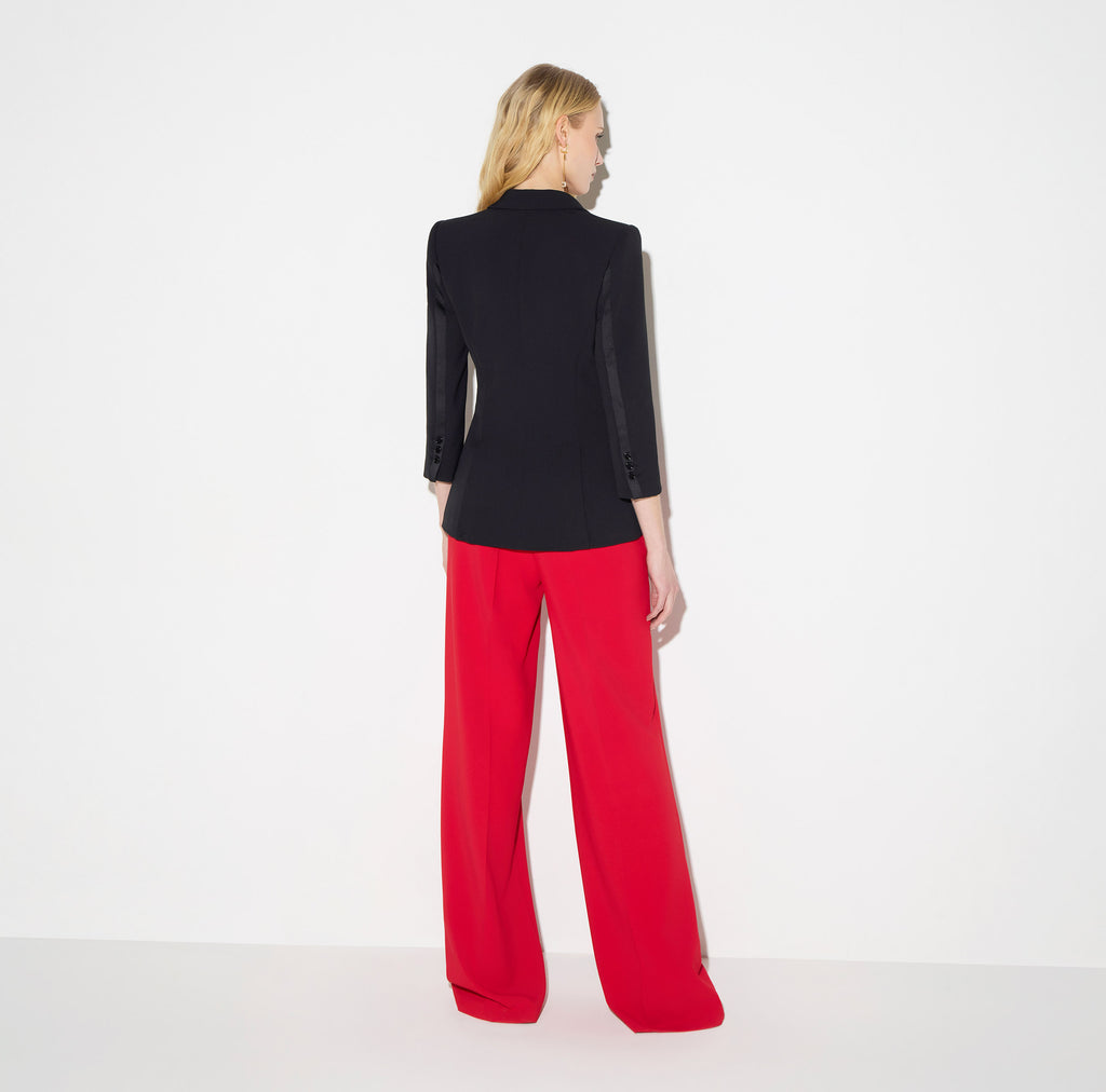 Elisabetta Franchi GI27567E2 - Veste en crêpe léger et satin
