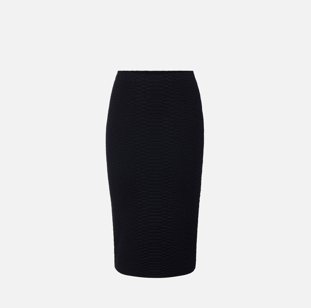Elisabetta Franchi GK10S67E2 - Gonna in maglia a trama snake
