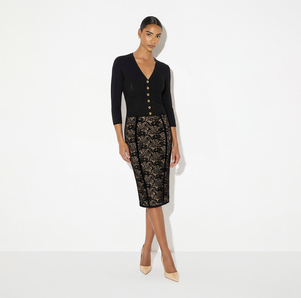 Elisabetta Franchi GK12Q66E2 - Lace skirt
