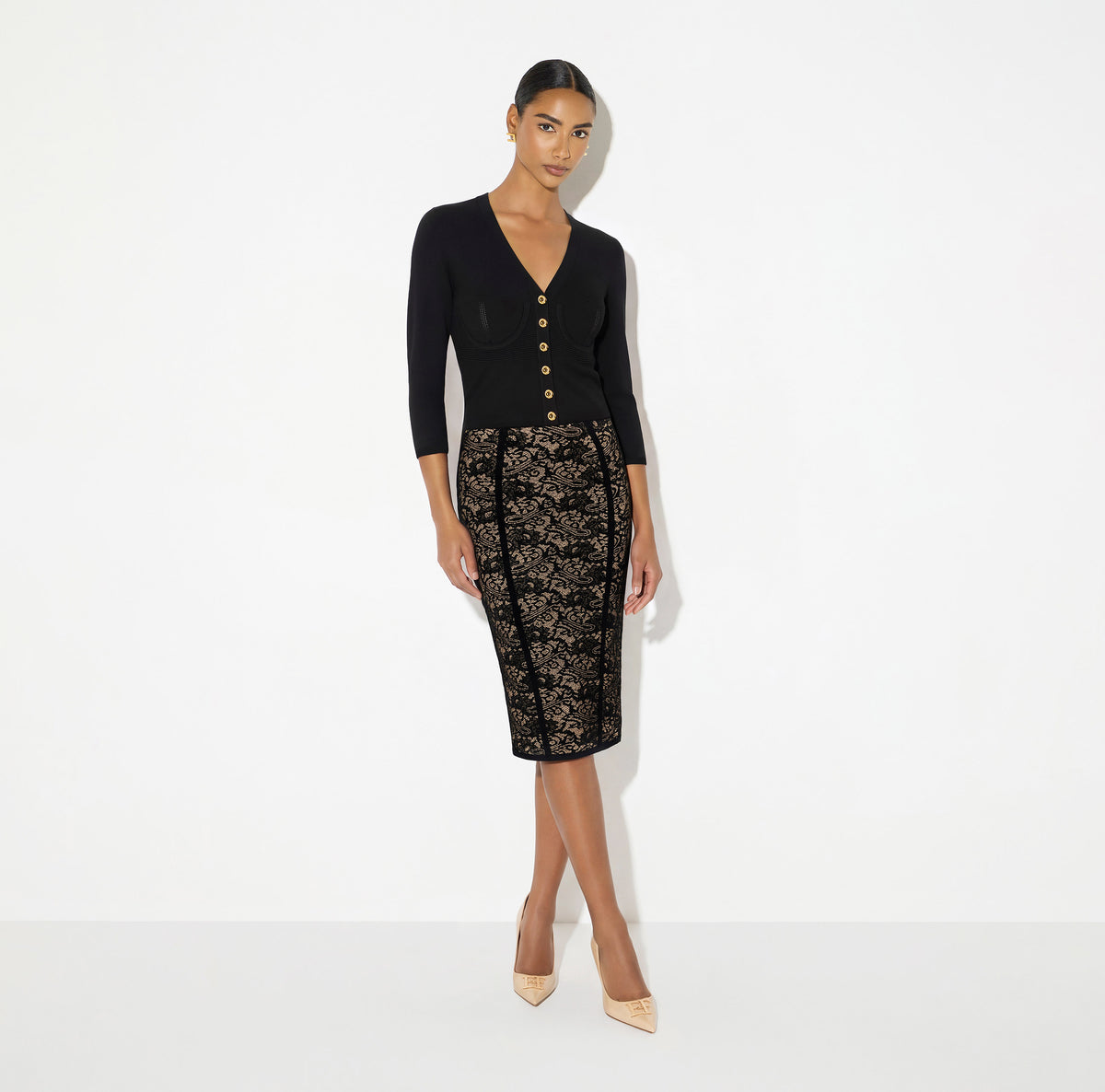 Elisabetta Franchi GK12Q66E2 - Lace skirt