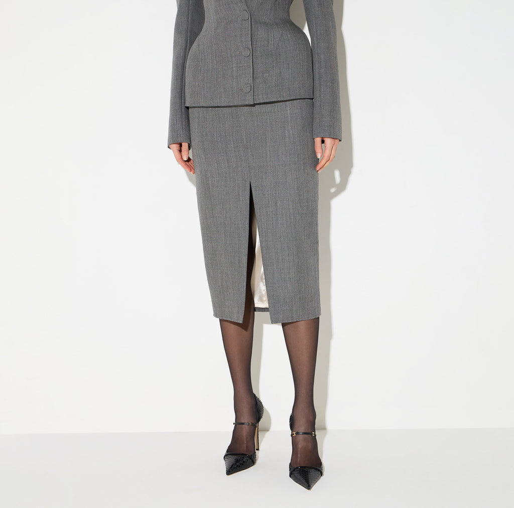 Elisabetta Franchi GO25467E2 - Gonna in lana
