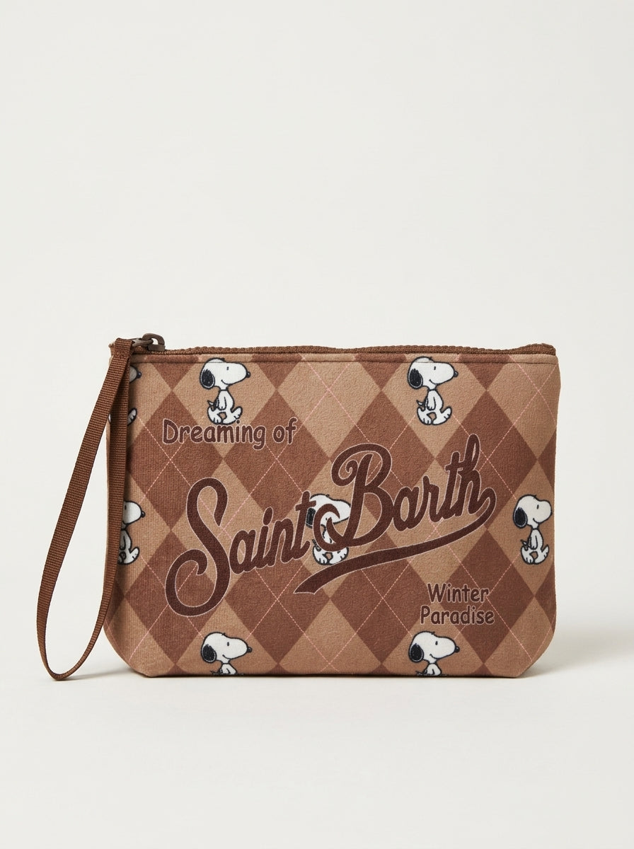 MC2 Saint Barth ALINE W ALI0002 - Pochette Aline en néoprène - Gris (Snoopy Argyle 19)