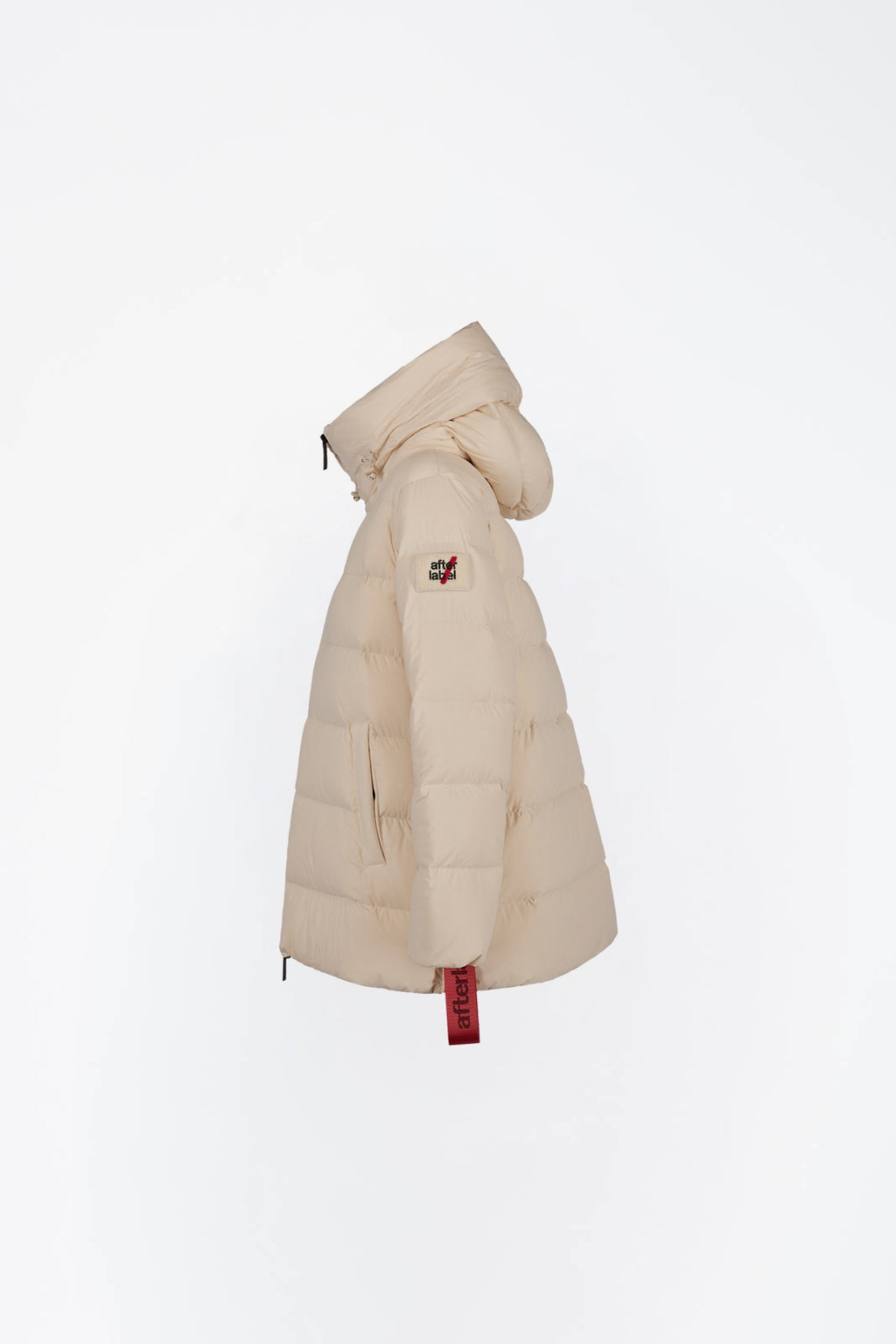 Afterlabel LEVI - Piumino lungo donna Panna retro