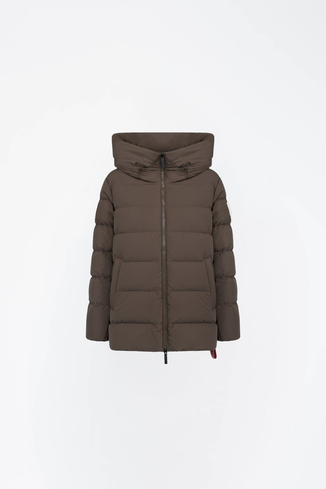 Afterlabel LEVI - Piumino lungo donna Cacao fronte