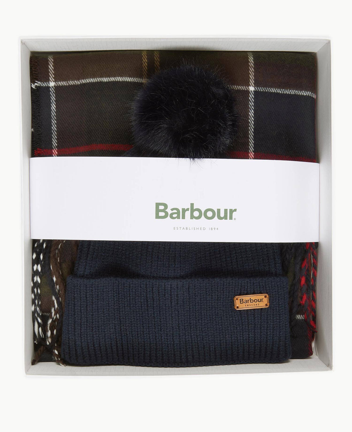 Barbour DOVER - Set regalo Berretto & Sciarpa Hailes