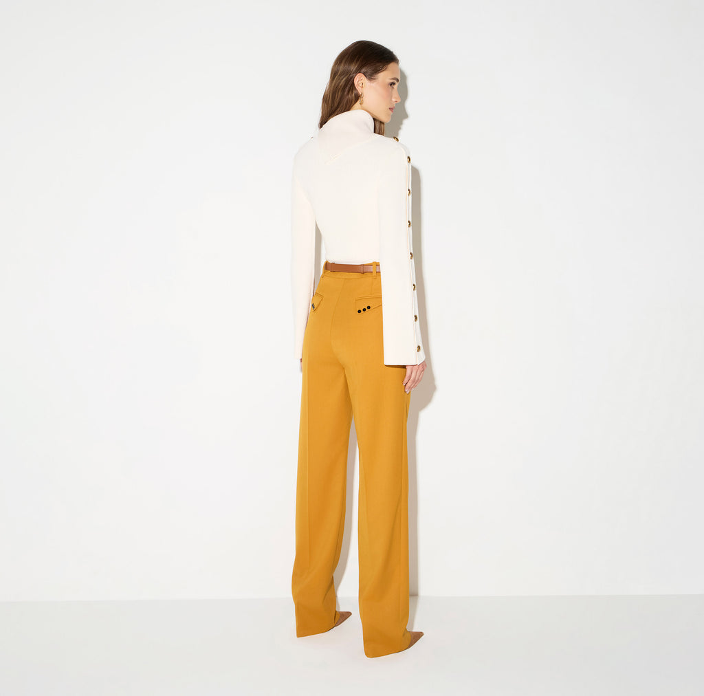 Elisabetta Franchi MK03S66E2 - Pullover in maglia con bottoni gioiello