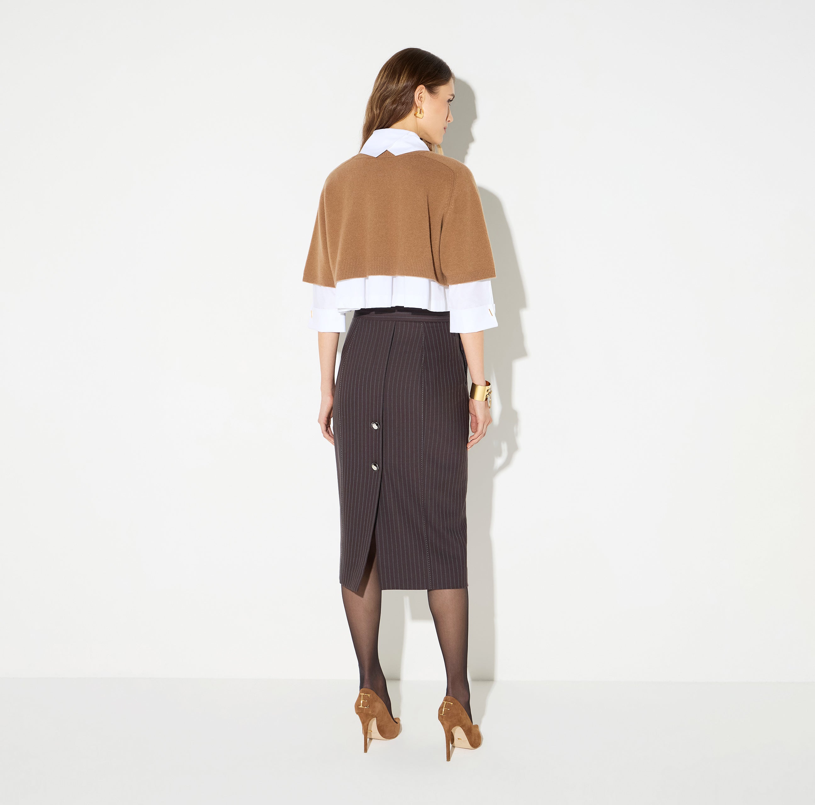 Elisabetta Franchi MK11T66E2 - Top in lana e cashmere