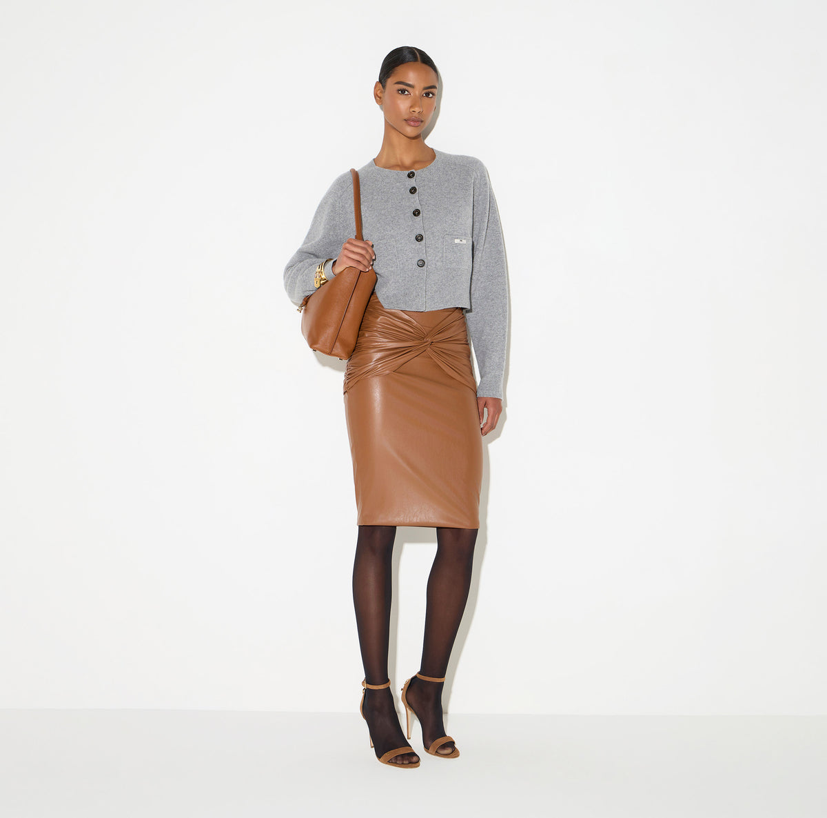 Elisabetta Franchi MK12T66E2 - Cardigan in lana e cashmere