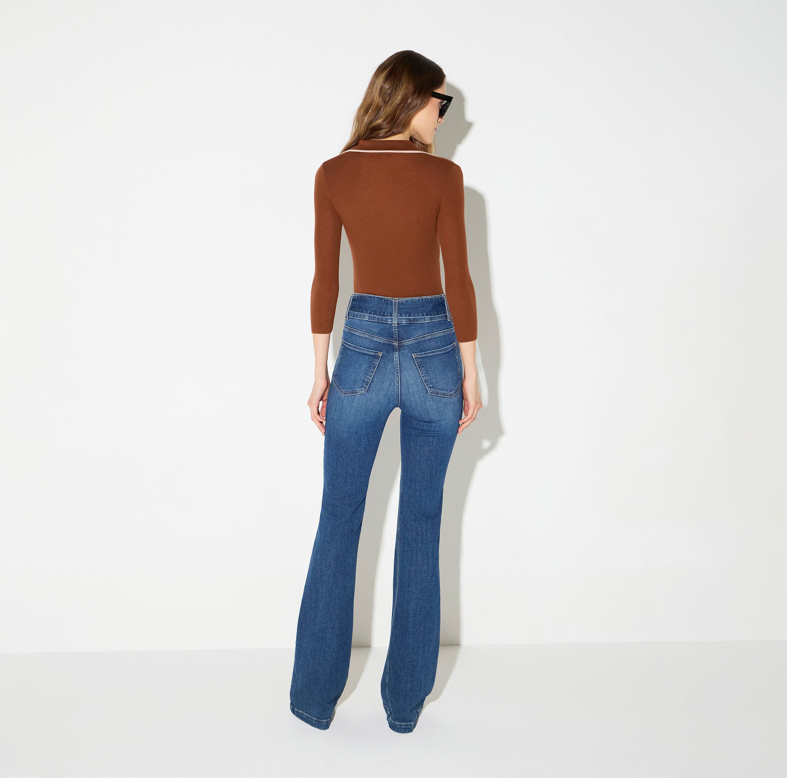 Elisabetta Franchi MK17B66E2 - Polo in maglia a costine