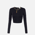 Elisabetta Franchi MK32S67E2 - Top in maglia a trama snake