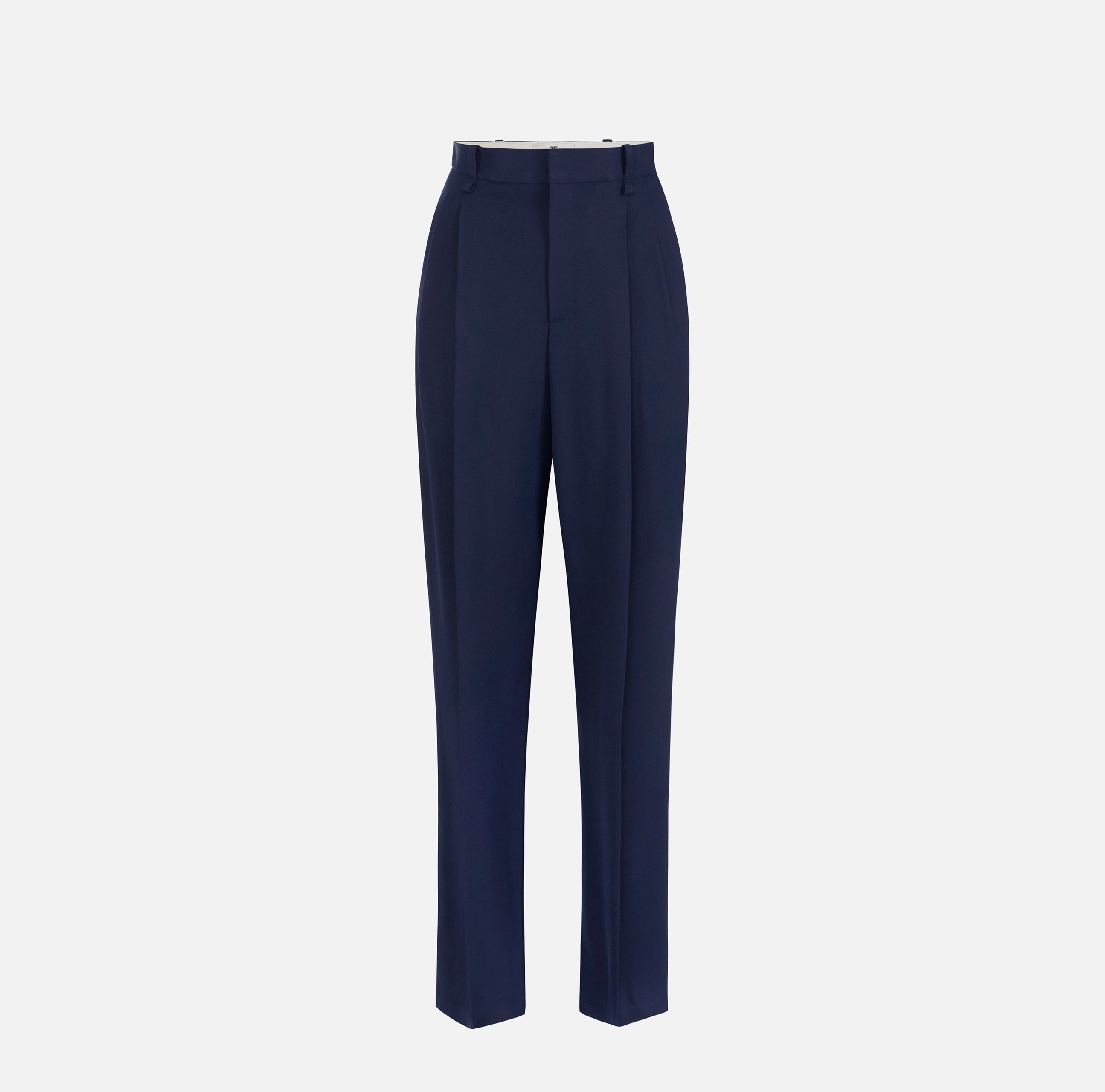 Elisabetta Franchi PA21367E2 - Pantaloni in gabardina fluida