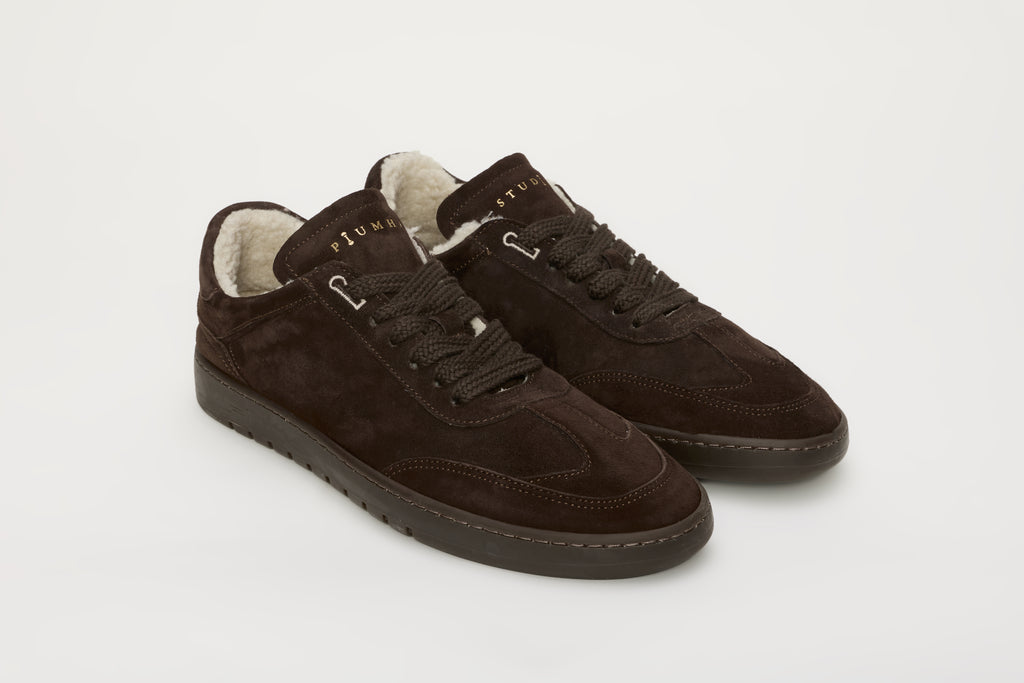 Piumha Studio PHD007 - Sneakers Marrone Scuro - Vista Angolare