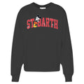 MC2 Saint Barth STARDUST W STDW001 - Felpa girocollo Stardust in morbido cotone con grafica e strass - Nero (Mickey College 00 Strass)