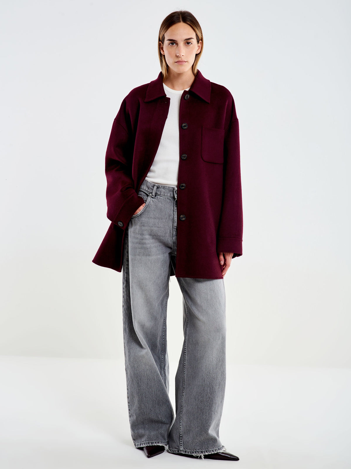 Vicolo TAC0009 - Over Shirt in Lana - Foto 1