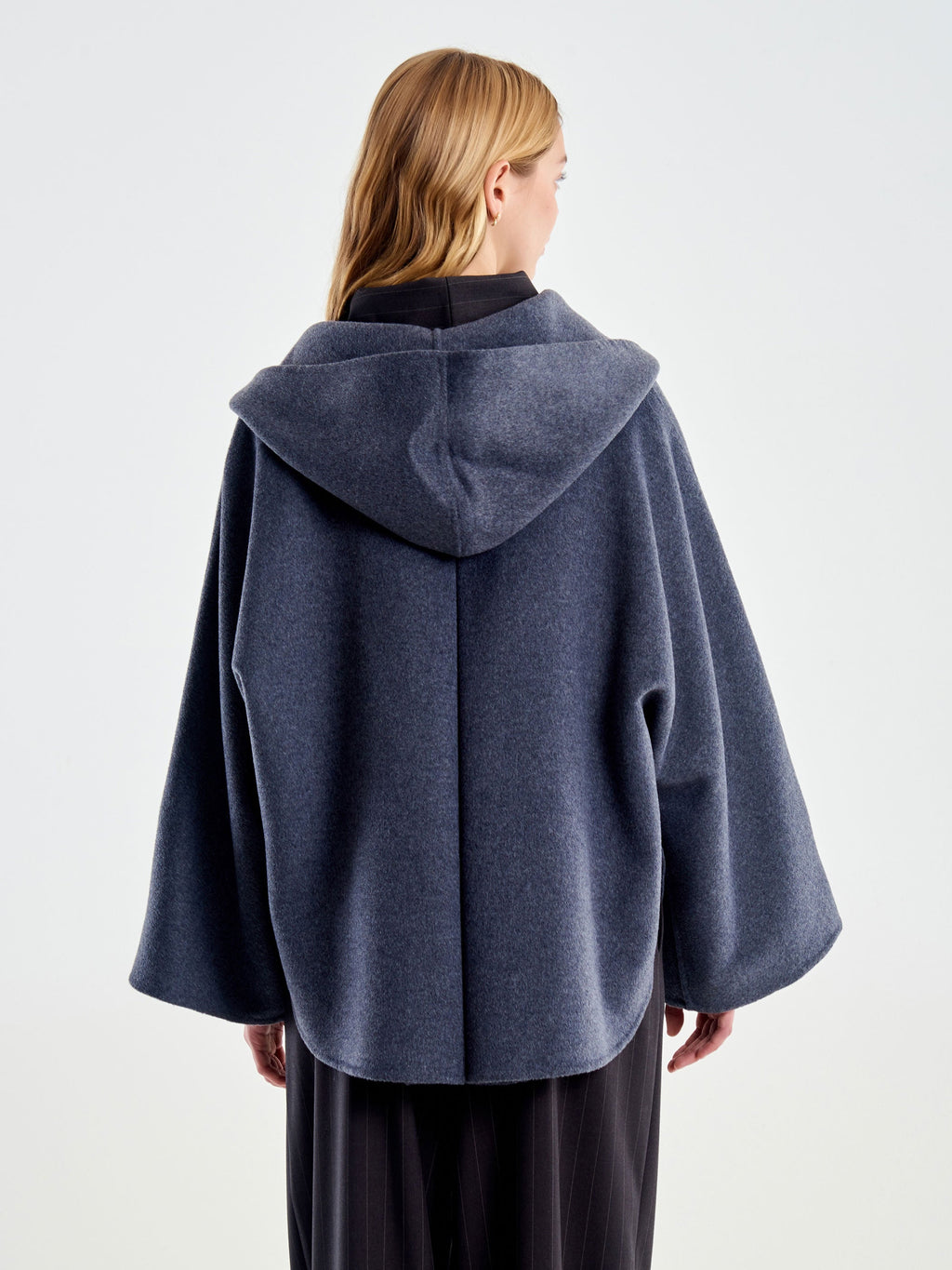 Vicolo TAC0015 - Cappotto Corto con Stola