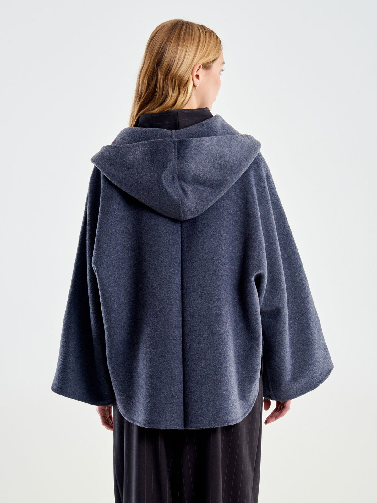 Vicolo TAC0015 - Cappotto Corto con Stola