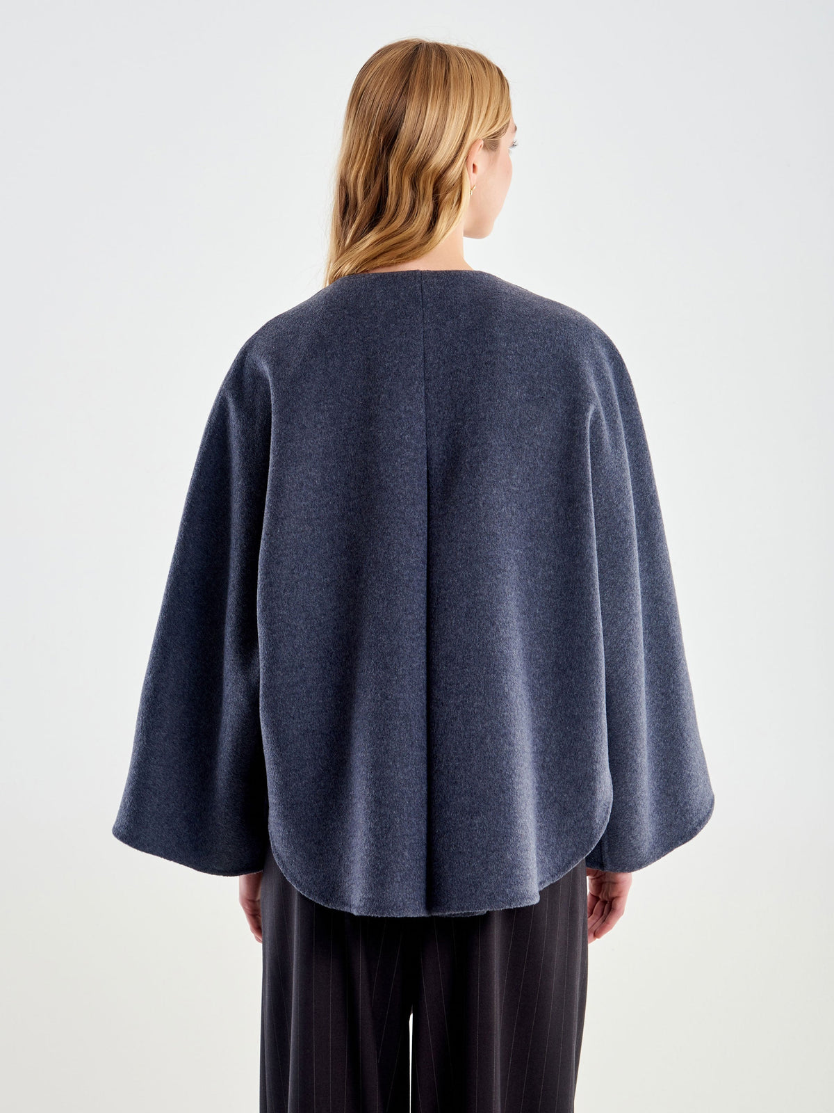 Vicolo TAC0015 - Cappotto Corto con Stola
